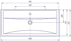 ASB-Woodline Мебель для ванной Венеция 100 подвесная белая патина серебро – фотография-21